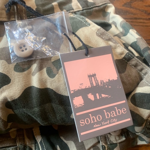 Women’s’ cargo camouflage elastic waist pants so. M - Picture 2 of 10